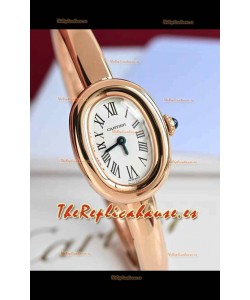 Baignoire De Cartier Oro Rosado Reloj Réplica Cuarzo Super Clone