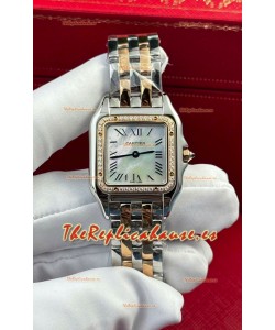 PANTHERE de Cartier Edition 27mm Dial Perla Reloj Suizo Espejo 1:1 Caja Oro Rosado Dos Tonos
