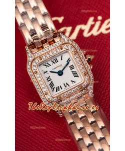 Cartier PANTHERE Superclone 20MM Reloj Réplica Suizo Caja en Oro Rosado