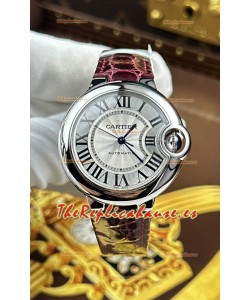 Ballon De Cartier Suizo Automático Calidad Espejo 1:1 33MM en Dial Blanco 