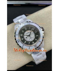 Chanel J12 38MM Caja Cerámica Blanca Reloj Automático Réplica Espejo 1:1