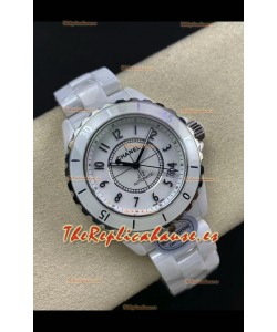 Chanel J12 38MM Caja Cerámica Blanca Reloj Automático Réplica Espejo 1:1