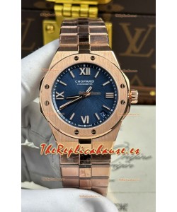 Chopard Alpine Eagle Dial Oro Rosado Azul Super Clone Reloj Réplica 