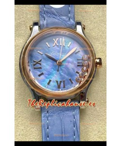 Chopard Happy Sport Reloj Espejo 1:1 Suizo Automático Reloj Réplica 36MM en Caja Oro Rosado