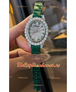 Chopard Super Clone L'Heure du Diamant Moissanitas Reloj Acero Inoxidable 34MM