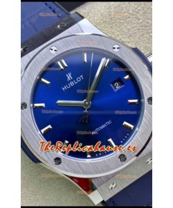 Hublot Classic Fusion Réplica Suiza a Espejo 1:1 Caja Acero 904L Dial Azul 42MM