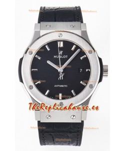 Hublot Super Clone Classic Fusion Titanium 42MM Reloj Réplica Espejo 1:1 Dial Negro