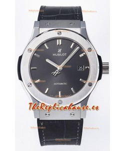 Hublot Super Clone Classic Fusion Titanium 42MM Reloj Réplica Espejo 1:1 Dial Gris