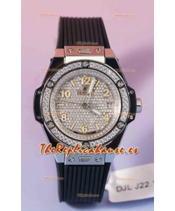 Hublot Big Bang One Click Mossanites Paved Dial Reloj Réplica Suizo