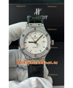 Hublot Super Clone Classic Fusion Titanium 38MM Reloj Réplica Espejo 1:1 Dial Blanco