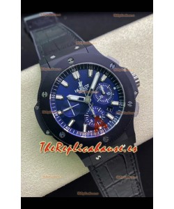 Hublot Super Clone Big Bang Edition Reloj en Caja Cerámica Dial Azul Réplica Espejo 1:1