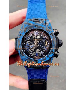 Réplica del Reloj Hublot Big Bang Unico Cabono Azul Edición Las Vegas Boutique