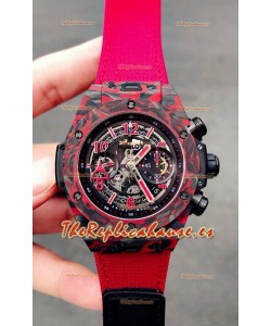 Hublot Big Bang Unico Red Carbon Las Vegas Boutique Edition Reloj Réplica Suizo