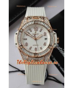 Hublot Big Bang One Click King Dial Blanco Oro Rosado Reloj Réplica Suizo 39MM