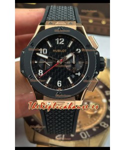 Hublot Big Bang Super Clone 20th Anniversary Titanium Caja Oro Rosado Reloj Réplica