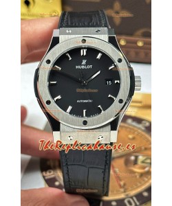 Reloj Hublot Super Clone Classic Fusion de 42 mm con Dial de Titanio Negro