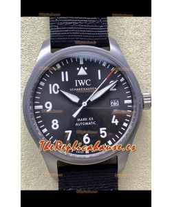 IWC Pilot's MARK XX Super Clone Titanium Reloj Réplica Suizo Dial Gris
