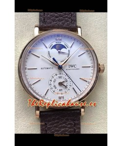 IWC IW359002 Portofino Complete Calendar Oro Rosado Reloj Réplica Suizo 