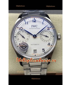 IWC Super Clone Portugieser Reloj Réplica Suizo Espejo 1:1 Dial Blanco Reloj Caja Acero