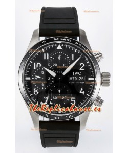 IWC Pilot's IW388305 Super Clone Cronógrafo 41 Mercedes-AMG Reloj Acero