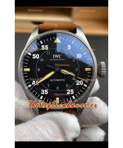 IWC Super Clone Spitfire Dial Negro Titanium Reloj Réplica Suizo
