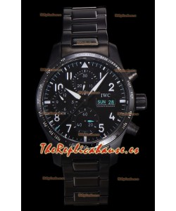 IWC Pilot's IW388306 Super Clone Cronógrafo 41 Mercedes-AMG Pertonas F1 Reloj Cerámica