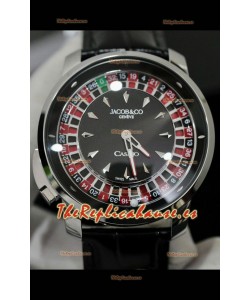 Jacob and Co Roulette Edition Reloj Réplica Caja en Acero Inoxidable