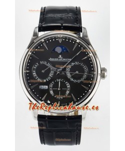 Jaeger LeCoultre Super Clone Master Ultra-Thin Calendario Perpetuo Reloj Dial Gris