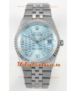 Rolex Land-Dweller 127336 Azul Hielo Diseño Panal Abeja 40MM Reloj Réplica Suizo