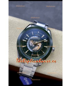 Omega Seamaster Aquaterra 150M Worldtimer Dial Negro Reloj Réplica Espejo 1:1