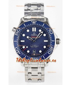 Omega Seamaster Super Clone 300M Master Chronometer Reloj Suizo Azul Acero 904L