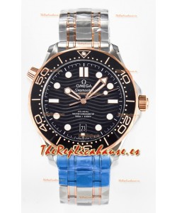 Omega Seamaster Super Clone 300M Master Chronometer Reloj Suizo Azul 2 Tonos