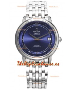 Omega De Ville Co-Axial Chronometer 36.8MM Reloj Réplica Suizo en Dial Azul Claro 