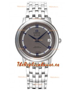 Omega De Ville Co-Axial Chronometer 36.8MM Reloj Réplica Suizo en Dial Gris Oscuro