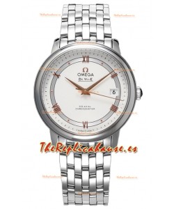 Omega De Ville Co-Axial Chronometer 36.8MM Reloj Réplica Suizo en Dial Blanco