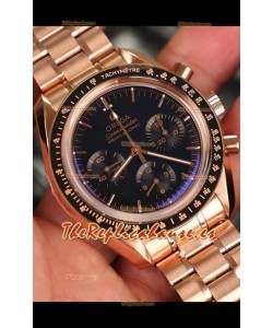 Omega Speedmaster Professional Moonwatch Oro Rosado Réplica Suiza