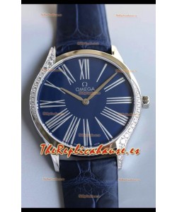 Omega De Ville Tresor Edition Cuarzo Suizo Watch 36MM Caja Acero Dial Blanco