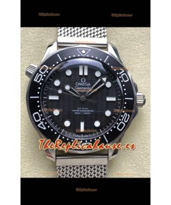 Omega Seamaster Super Clone 300M Master Chronometer Reloj Suizo Negro Acero 904L