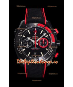 Omega Super Clone Planet Ocean 600M Cronógrafo Cerámica Negra Reloj Réplica