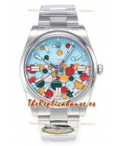 Rolex Oyster Perpetual Super Clone REF# 124300 Celebration Dial en 41MM ETA 3230 Reloj Réplica 