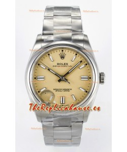Rolex Oyster Perpetual Super Clone REF#126000 36MM Dial Beige Réplica Suiza