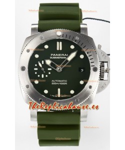 Panerai Super Clone Luminor Submersible Verde Militare PAM1055 42MM Reloj Réplica