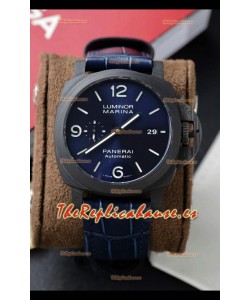 Panerai Super Clone Luminor PAM1664 Automatic Dial Azul 42MM Carbotech Réplica Suiza