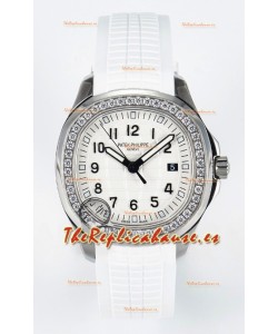 Patek Philippe Aquanaut 5267 Dial Blanco Reloj Réplica con Movimiento de Cuarzo Suizo
