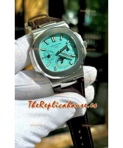 Patek Philippe Nautilus 5740 Calendario Perpetuo Acero Inoxidable Dial Verde Reloj Réplica Suizo