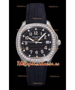 Patek Philippe Super Clone Aquanaut Reloj Acero Inoxidable Dial Negro 38.5MM