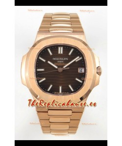 Patek Philippe Super Clone Nautilus 5711/1R-001 en Oro Rosado Dial Marrón