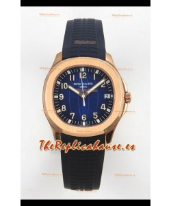 Patek Philippe Super Clone Aquanaut 5167 SC324 Movement 904L Rose Dial Dorado Azul Watch 