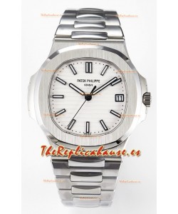 Patek Philippe Super Clone Nautilus 5711G-001 Acero 904L Dial Blanco 