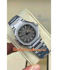 Patek Philippe Nautilus Super Clone 7010 32MM Réplica Espejo 1:1 Dial Gris 